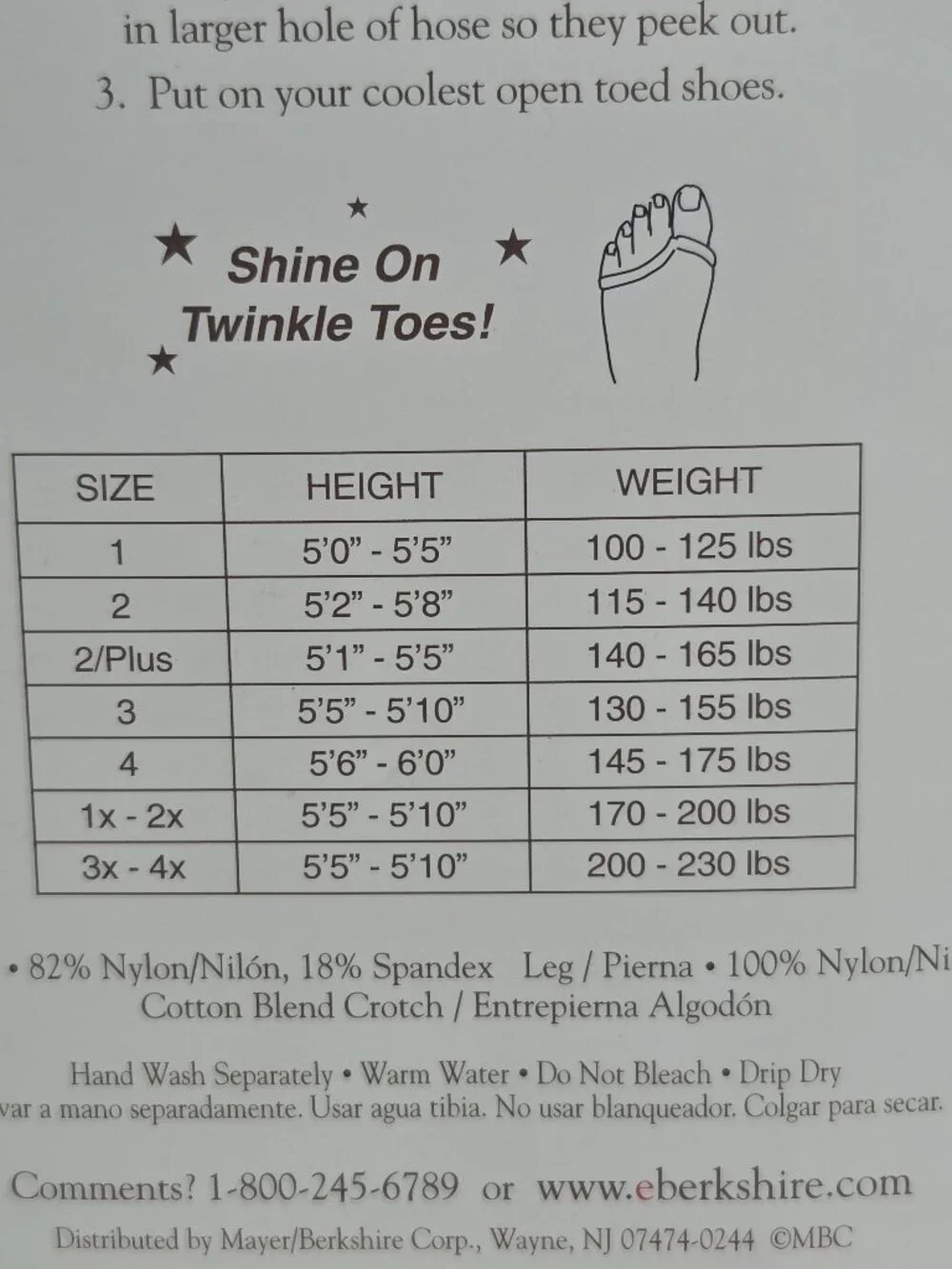 BERKSHIRE ULTRA SHEER CONTROLTOP TOELESS PANTYHOSE, SIZE 2 plus NWT